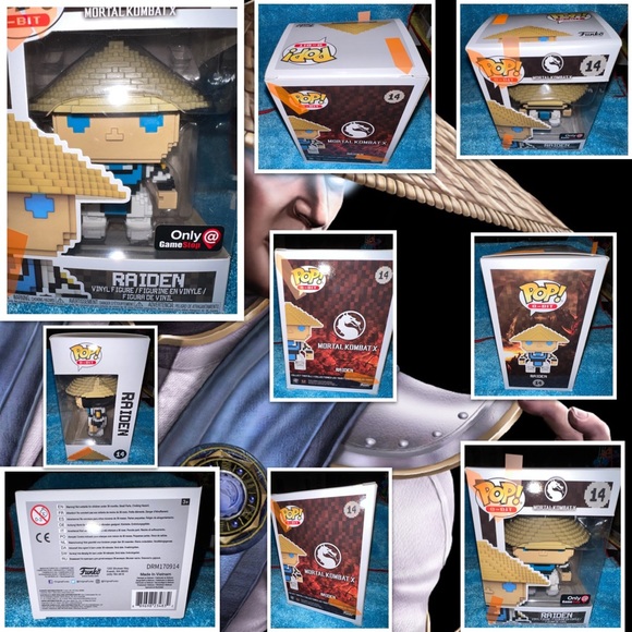 Funko Other 27 Funko Pop 8bit Mortal Kombat X 14 Raiden Gamestop 
